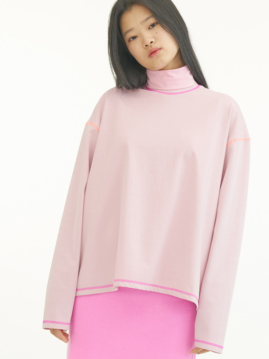 OVER AND OVERLOCKED JERSEY_PINK