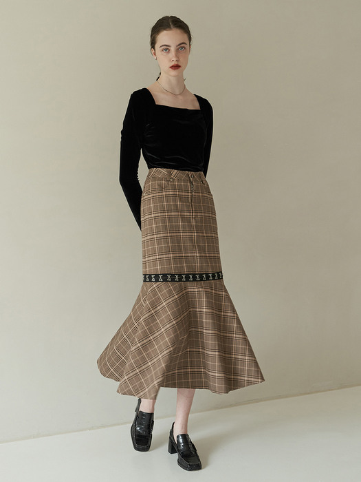 Two-way hook skirt (check)