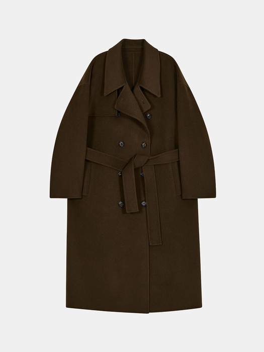 handmade trench coat (brown)