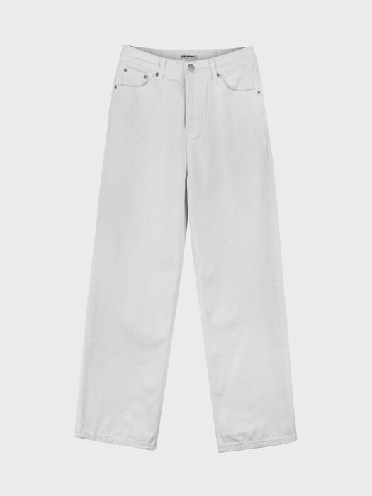 RAW WIDE DENIM PANTS_IVORY