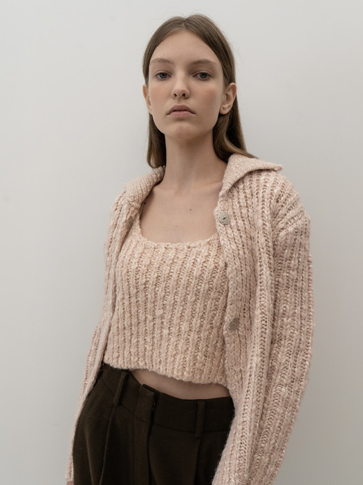 Wool Sleeveless Knit_Pink