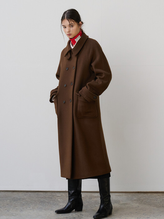 21 Winter_Brown  Double Wool Coat