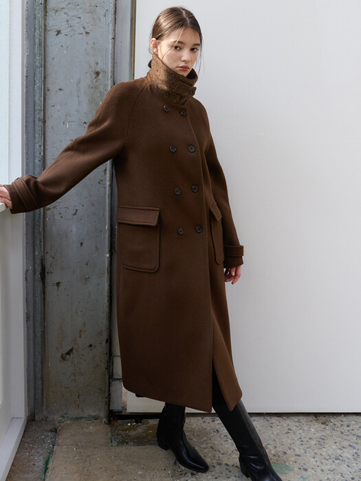 21 Winter_Brown  Double Wool Coat