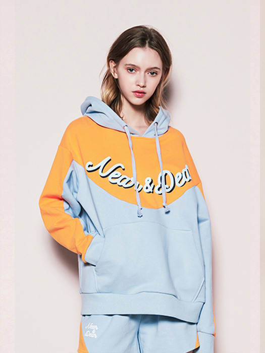 CANDY COLOR COMBINATION HOODIE_BL