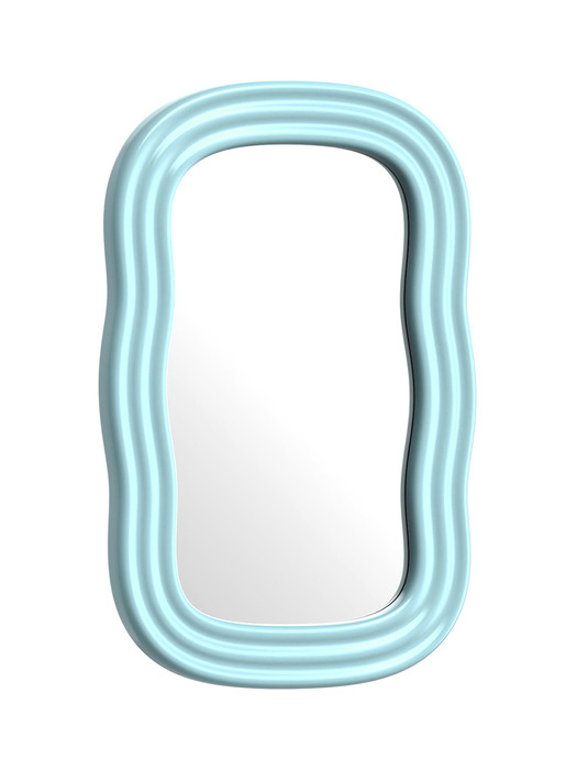 [배송 4-6주 소요] Wave Mirror (Mint Green / Small)