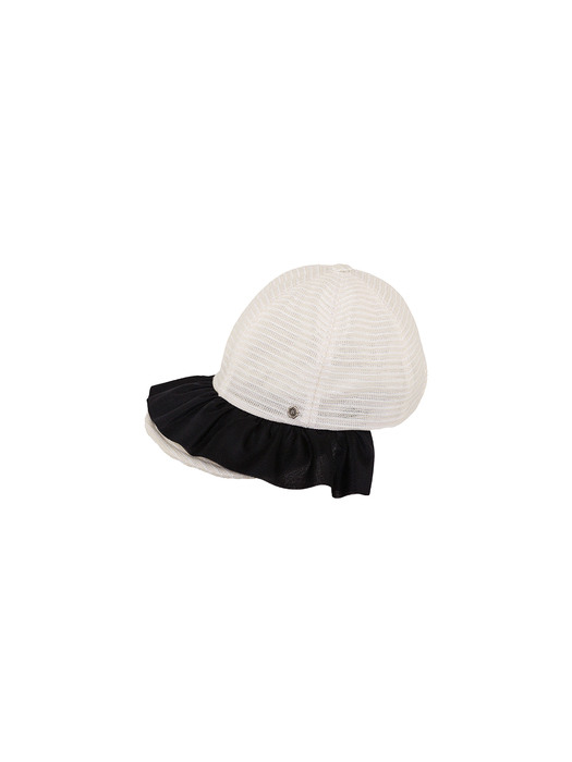 Pleats Cap - White