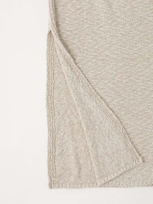 [Woman] Textured Knit One-Piece (Beige)