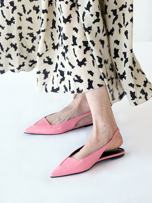 Nana Slingback Flats Leather Pink