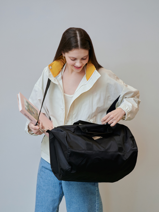 SYMBOL NYLON DUFFEL BAG [BLACK]