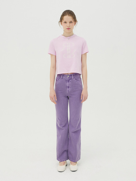 Color dyed pants_lavender