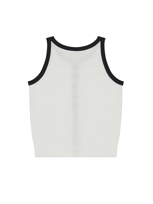 [EXCLUSIVE] Camille Knit Vest in Ivory