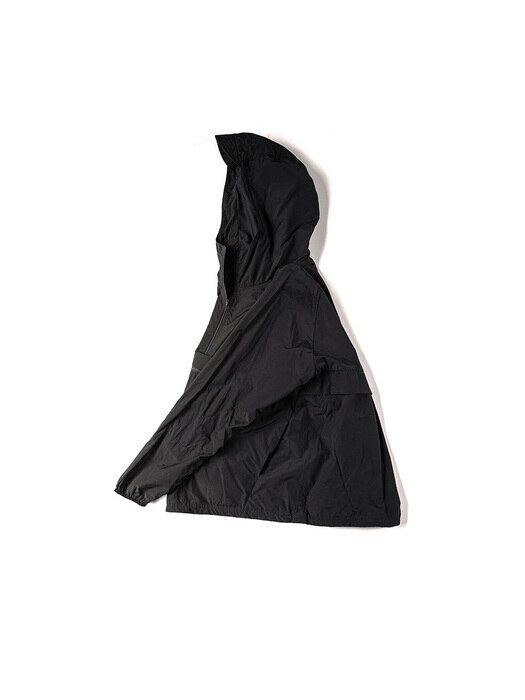 OURSELVES PACKABLE TRAVELLER ANORAK (Black)