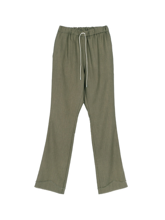 Cowboy tassel bootscut pants - Khaki