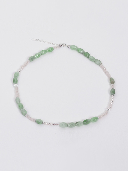 greeny gemstone necklace