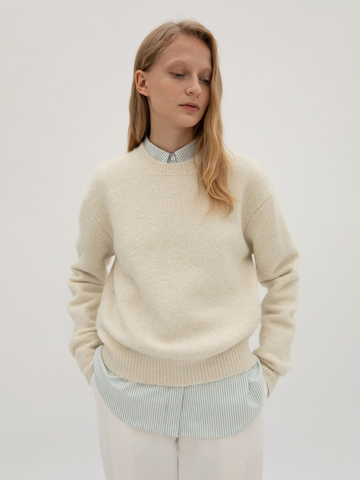 [단독기획] Pullover Round Wool Knit_5colors