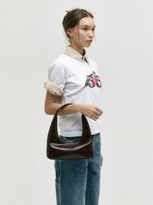 HOBO SHOULDER_dark brown crinkle