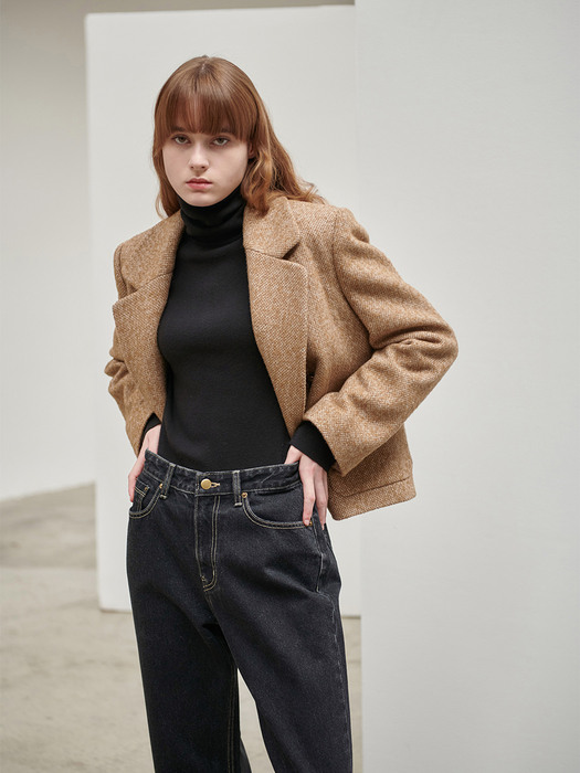 22FN tweed double crop jacket [BE]