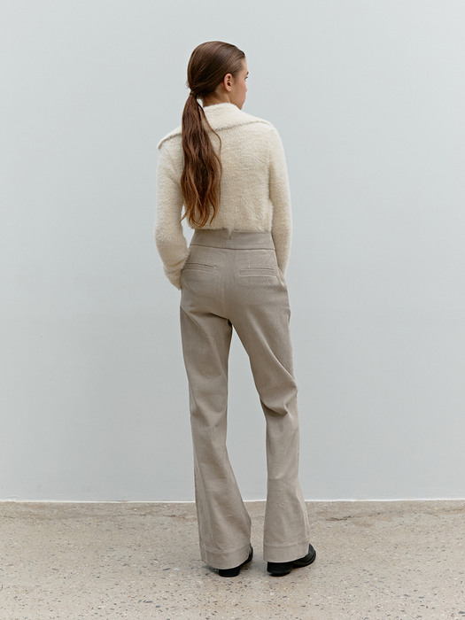 TWF CORDUROY FLARED TROUSERS_2COLORS