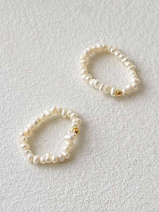 GOLD POINT PEARL RING
