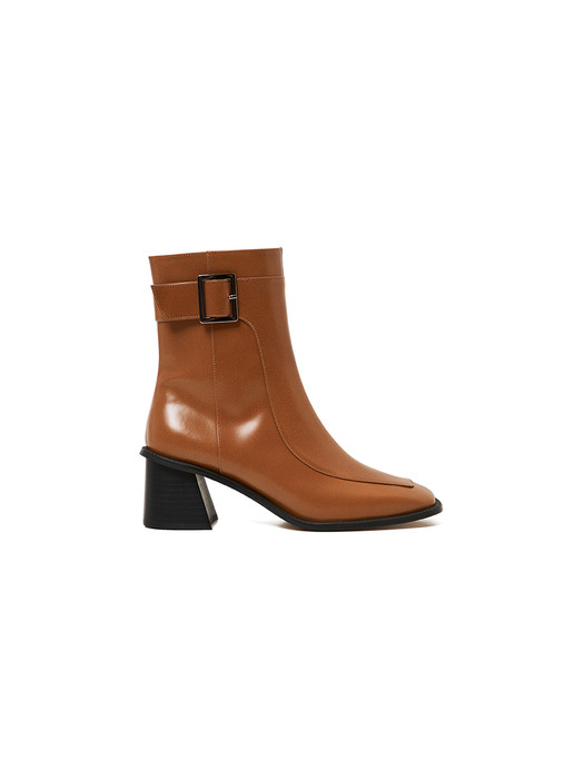 60mm Judd Sqaure Toe Ankle Boots (CAMEL)