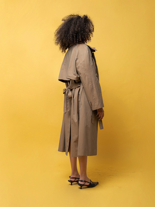 Sepia Changeant Trench Coat