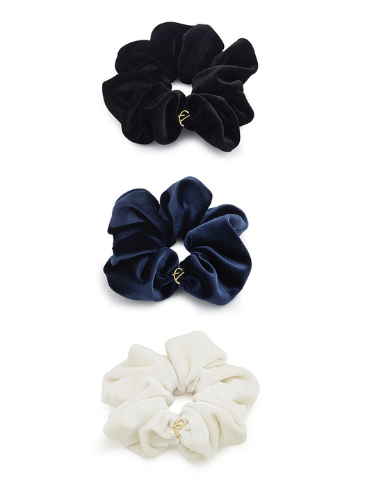 Velvet Logo Scrunchie