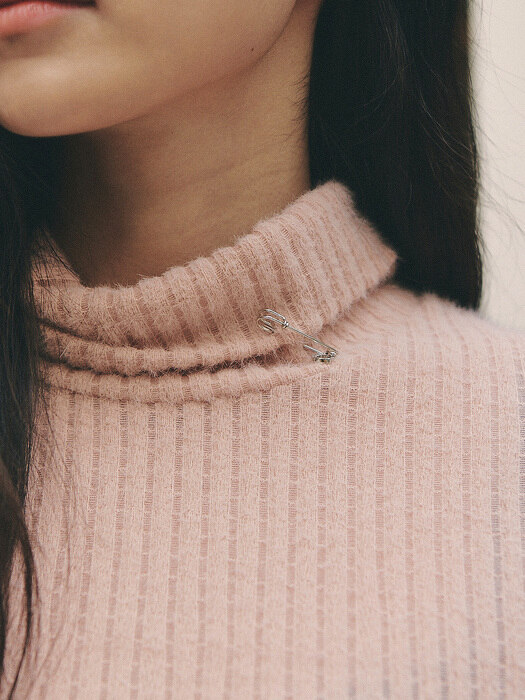 Lace Pattern Pullover_Pink