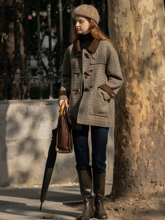 DEVIN wool classic handmade coat_brown