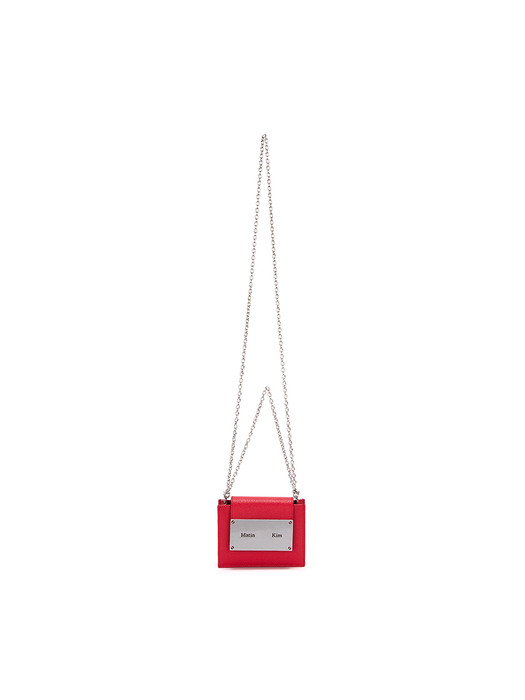 ACCORDION MINI BAG IN RED