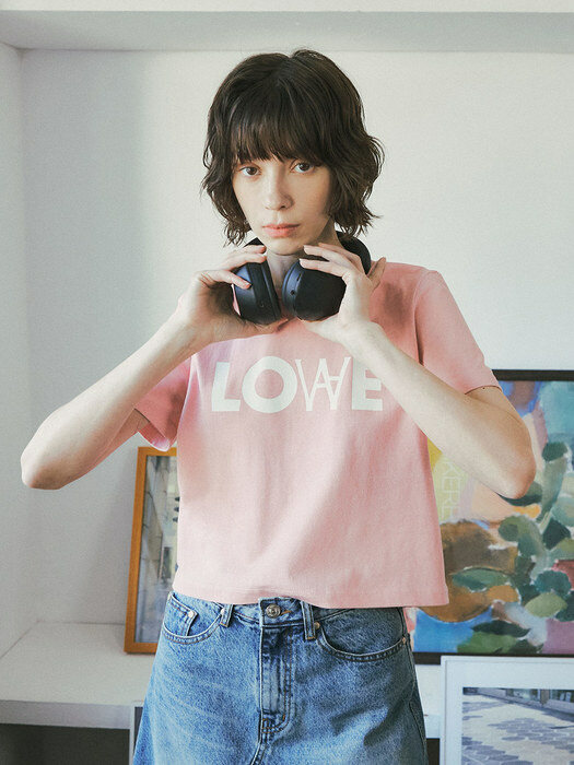 A3445 Pigment crop T-shirt_Pink