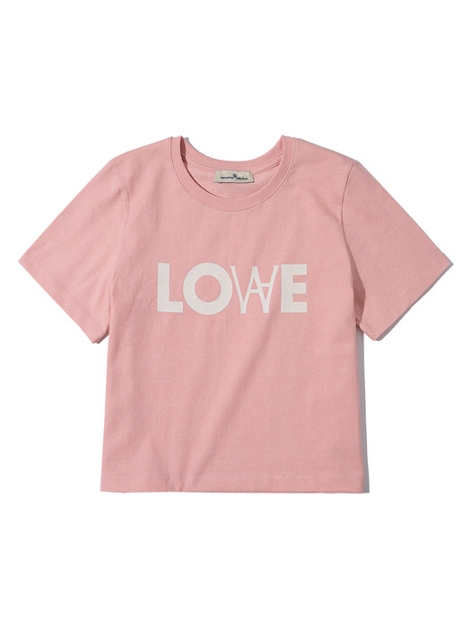 A3445 Pigment crop T-shirt_Pink