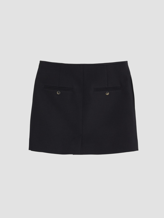 MICA LOW RISE MINI SKIRT (BLACK)