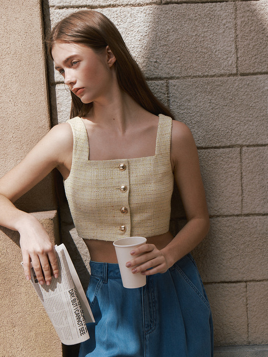 Summer Tweed Bustier Top