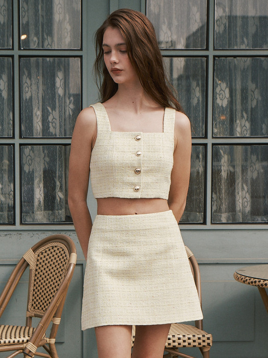 Summer Tweed Bustier Top