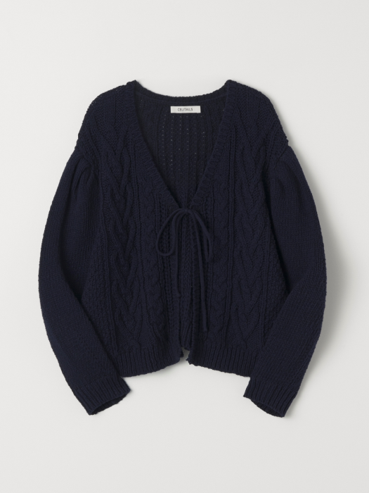 CABLE CARDIGAN_NAVY