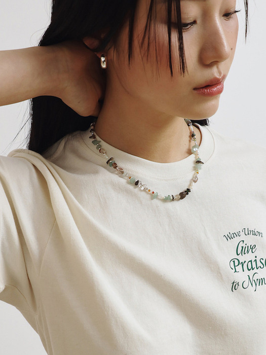 Natural gemstone Necklace green