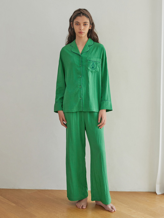 CLASSIC ROUND PAJAMA SET_green