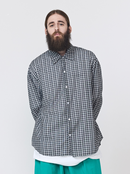 CB DAILY CHECK SHIRT ( BLACK)