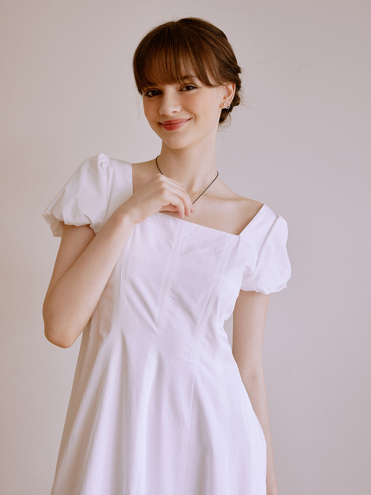 Juicy square dress (white)