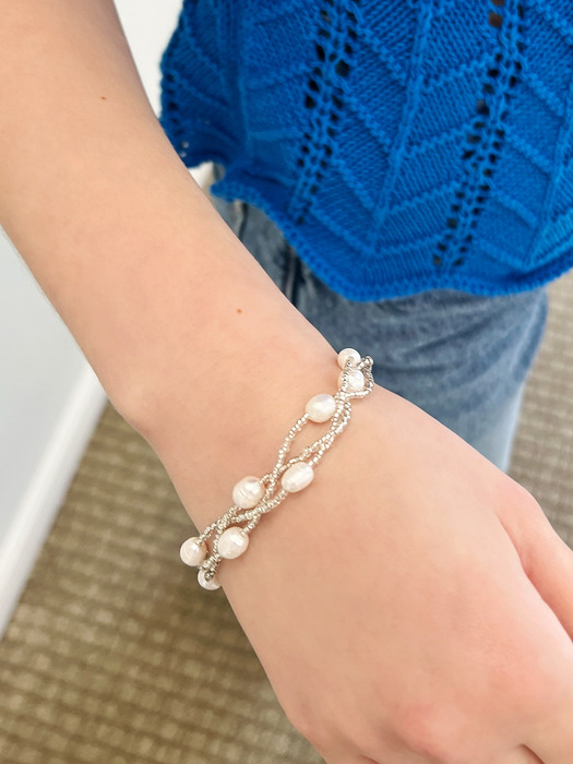 pure beads pearl bracelet