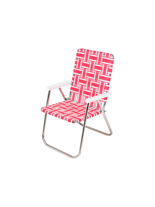 [Lawn Chair USA] 론체어 클래식 Pink & White DUW1414