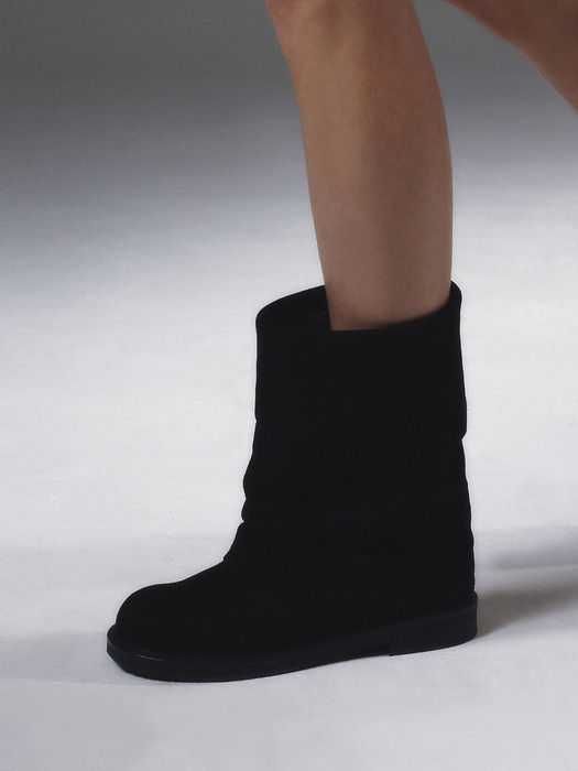 Leg warmer middle Boots suede black