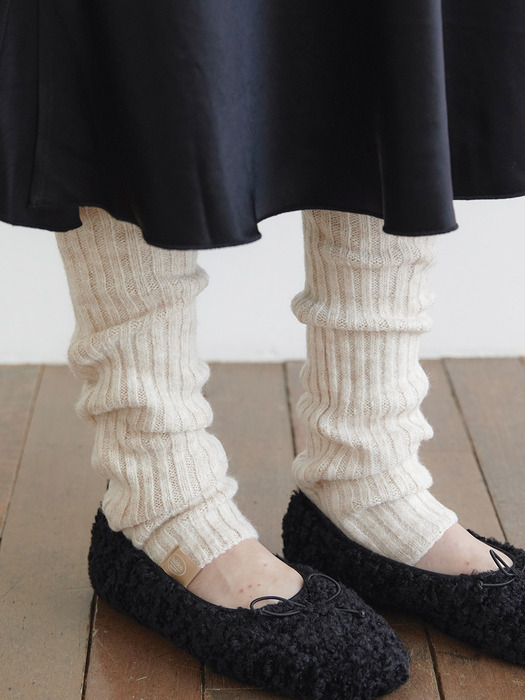 knit leg warmer (F001_ivory)