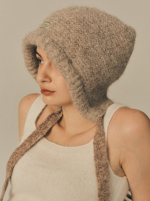 Chunky strap beanie_4color