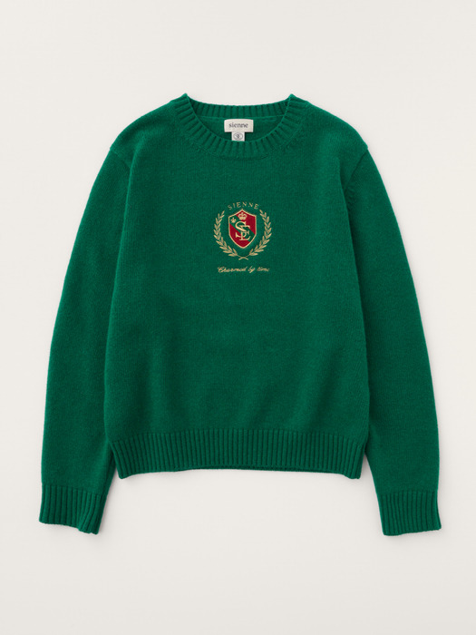 Ponte Crew-neck Sweater (Green)