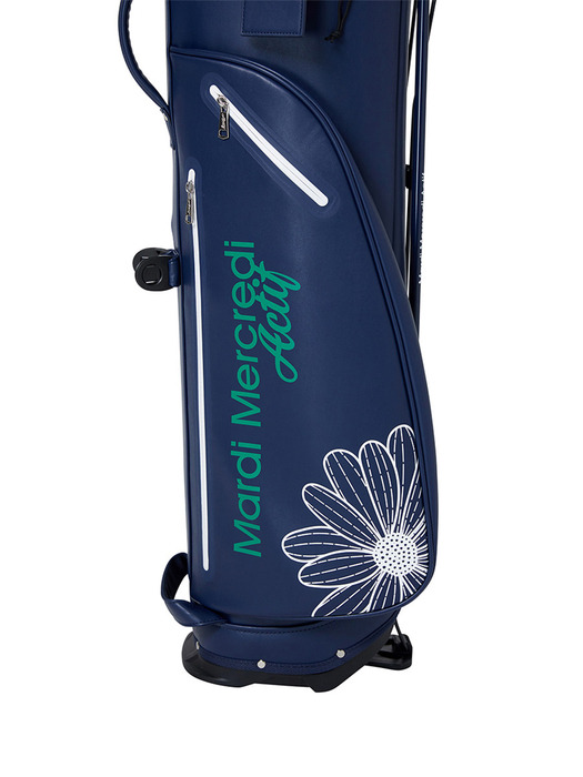 ALL OVER FLOWERS PRINTED GOLF BAG_NAVY GREEN
