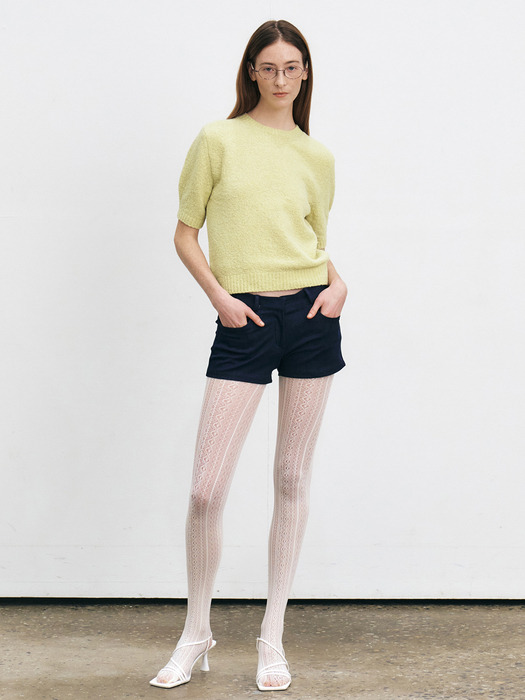 MERINO WOOL BOUCLE KNIT TOP [5COLORS]