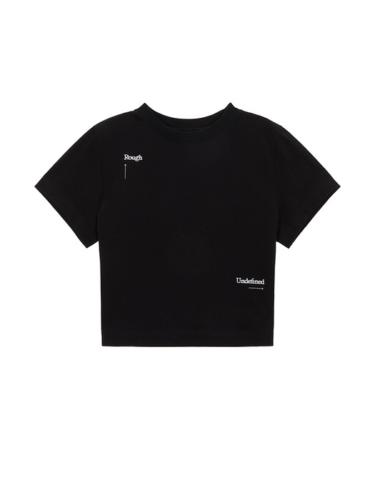 KEYWORD LETTERING CROP TOP IN BLACK