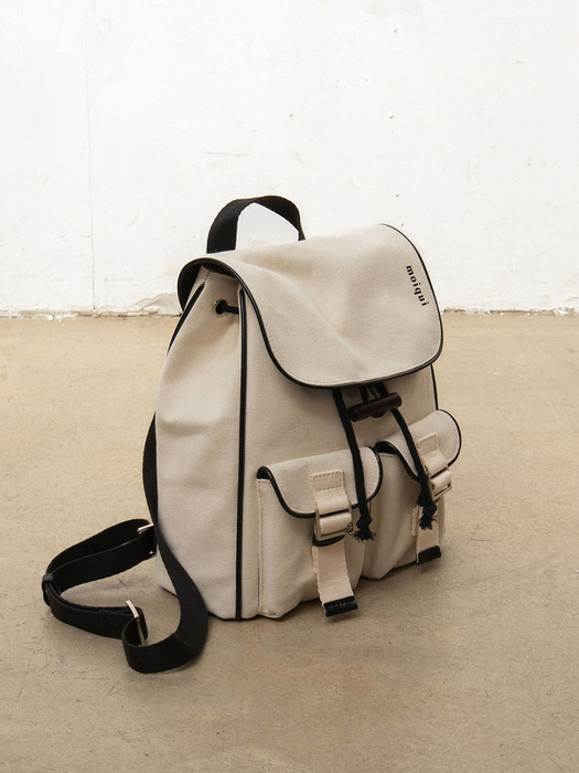 Les Deux Backpack (레두 백팩) canvas ver. c_blk