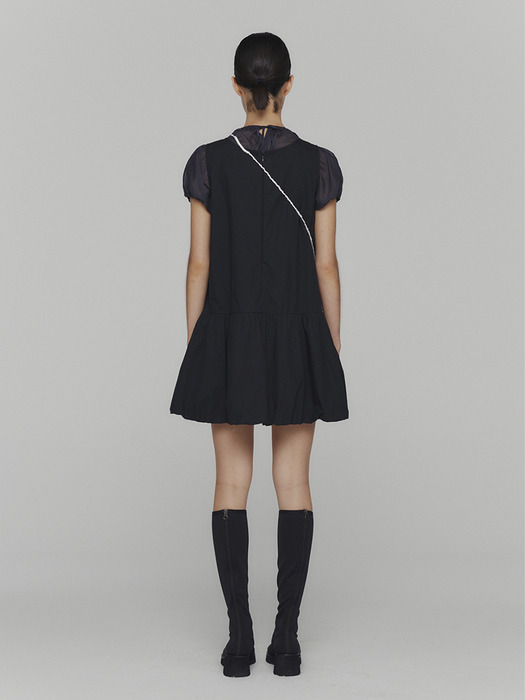 아모멘토]VOLUME MINI DRESS (2COLORS)